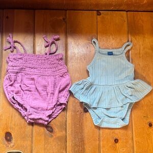 Bodysuit Set - Pink and Blue